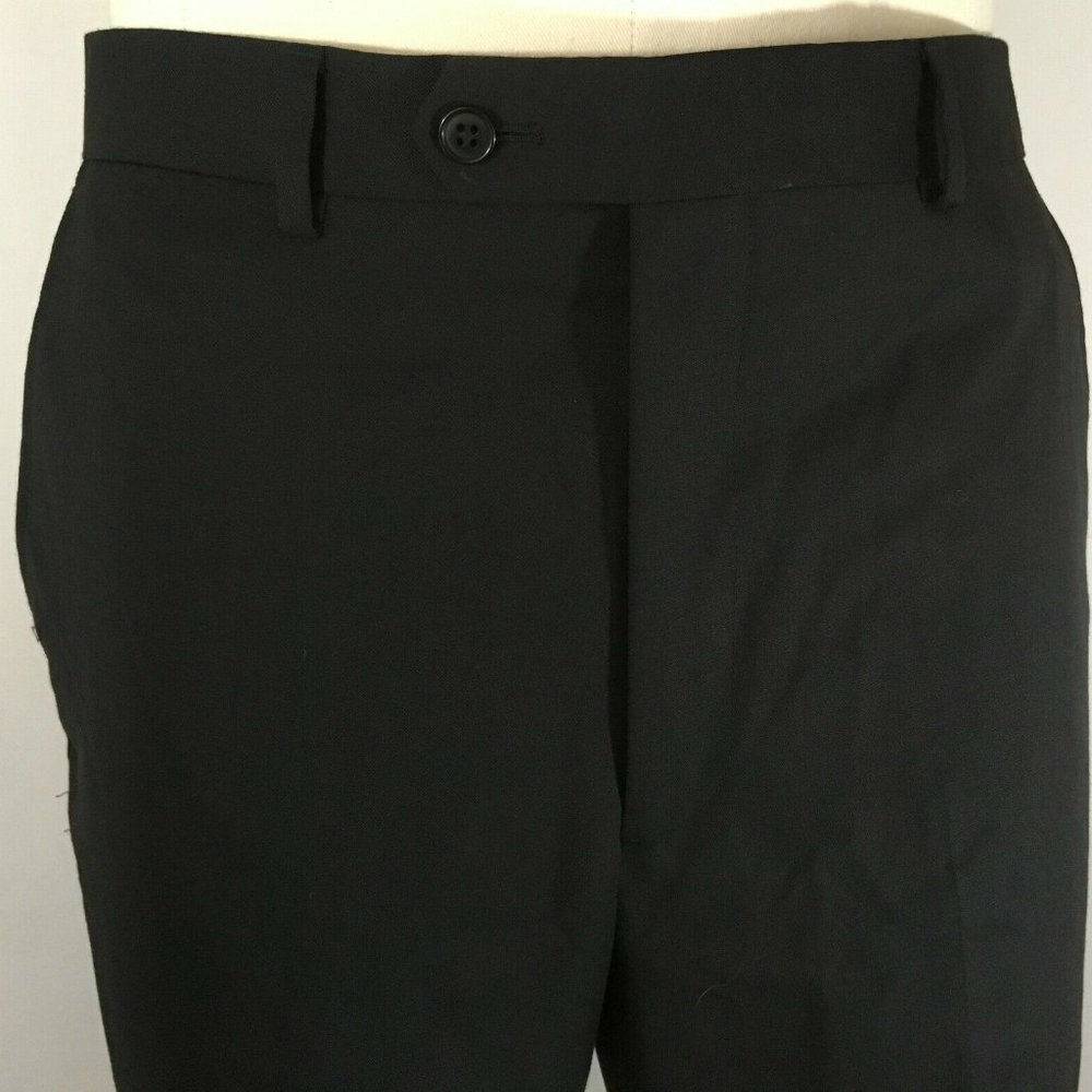 Linea Uomo Performance Stretch New Men's Dress Pants Blue